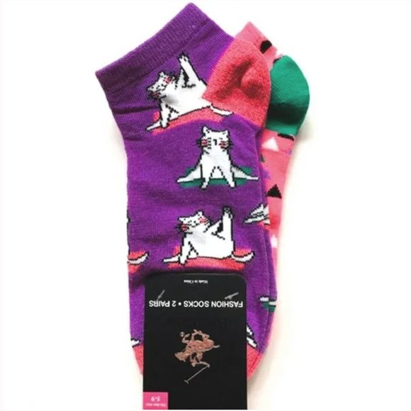 Accessories - *3/$15* Yoga Cats + Triangle Socks